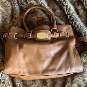 Michael Kors brown leather handbag